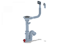 Cифон для мойки АНИ Пласт F серия F1045S 3 1/2 дюйма 40 с гибким переливом и отводом для стиральной машины 250_100_Array